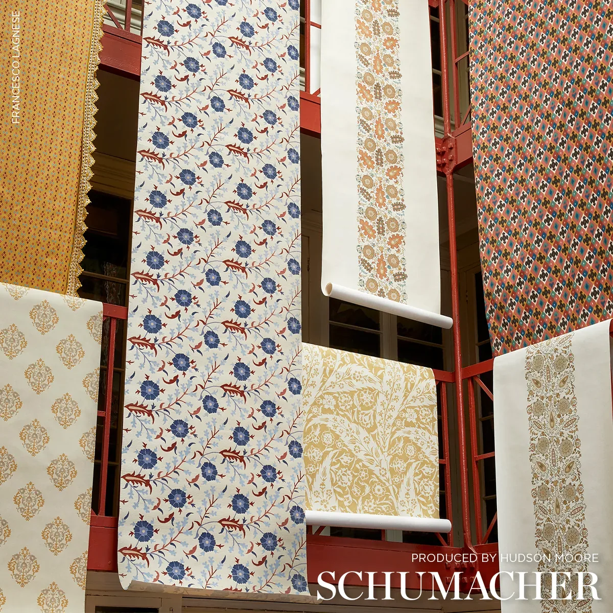 FLORALIA SISAL PARCHMENT Schumacher Wallpaper wallpaper - SKU 5012830