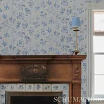 FLOREANA BLUE Schumacher Wallpaper wallpaper - SKU 5010681