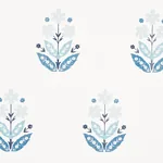FLOWERET PAPERWEAVE PORCELAIN Schumacher Wallpaper wallpaper - SKU 5008922
