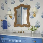 FLOWERET PAPERWEAVE PORCELAIN Schumacher Wallpaper wallpaper - SKU 5008922