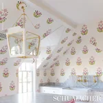 FLOWERET PAPERWEAVE SPRING Schumacher Wallpaper wallpaper - SKU 5008921