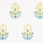 FLOWERET PAPERWEAVE SUMMER Schumacher Wallpaper wallpaper - SKU 5008920