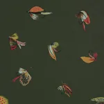 FLY FISHING FOREST GREEN Schumacher Wallpaper wallpaper - SKU 5016991
