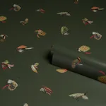 FLY FISHING FOREST GREEN Schumacher Wallpaper wallpaper - SKU 5016991