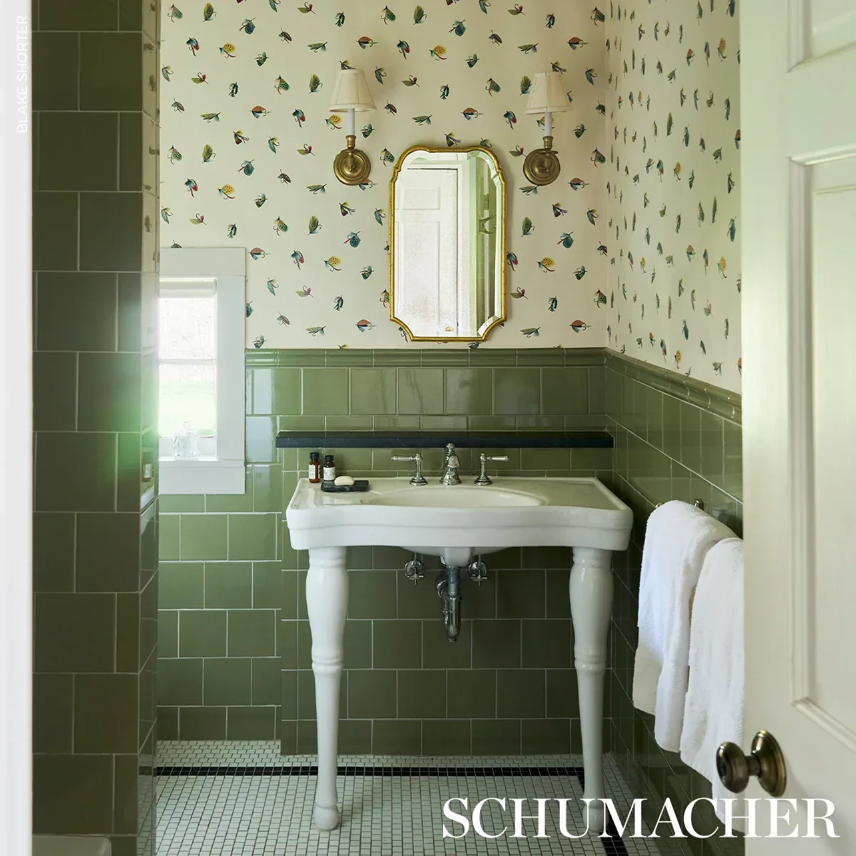 FLY FISHING IVORY Schumacher Wallpaper wallpaper - SKU 5016990
