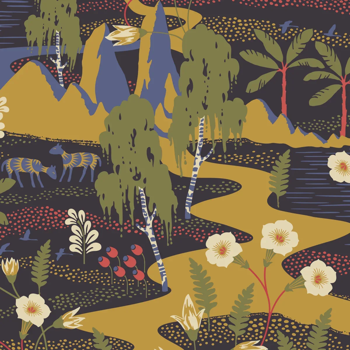 FLYTTFRÖ MULTI Schumacher Wallpaper wallpaper - SKU 1479