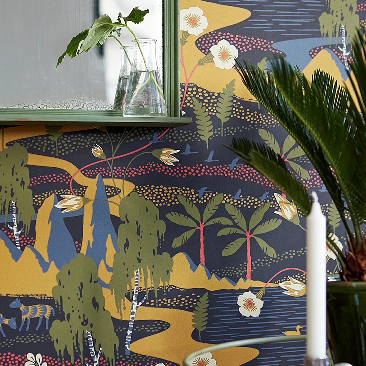 FLYTTFRÖ - MULTI Schumacher Wallpaper | Wallpaper Twins FLYTTFRÖ MULTI Schumacher Wallpaper wallpaper - SKU 1479
