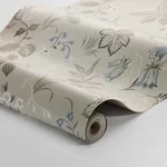 FOLKLORE - DOVE AND BLUE Schumacher Wallpaper | Wallpaper Tw FOLKLORE DOVE AND BLUE Schumacher Wallpaper wallpaper - SKU 3263