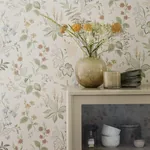 FOLKLORE IVORY AND MULTI Schumacher Wallpaper wallpaper - SKU 3261