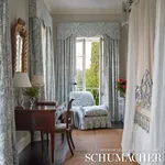FOLLY - ORPINGTON BLUE Schumacher Wallpaper | Wallpaper Twin FOLLY ORPINGTON BLUE Schumacher Wallpaper wallpaper - SKU 5008004