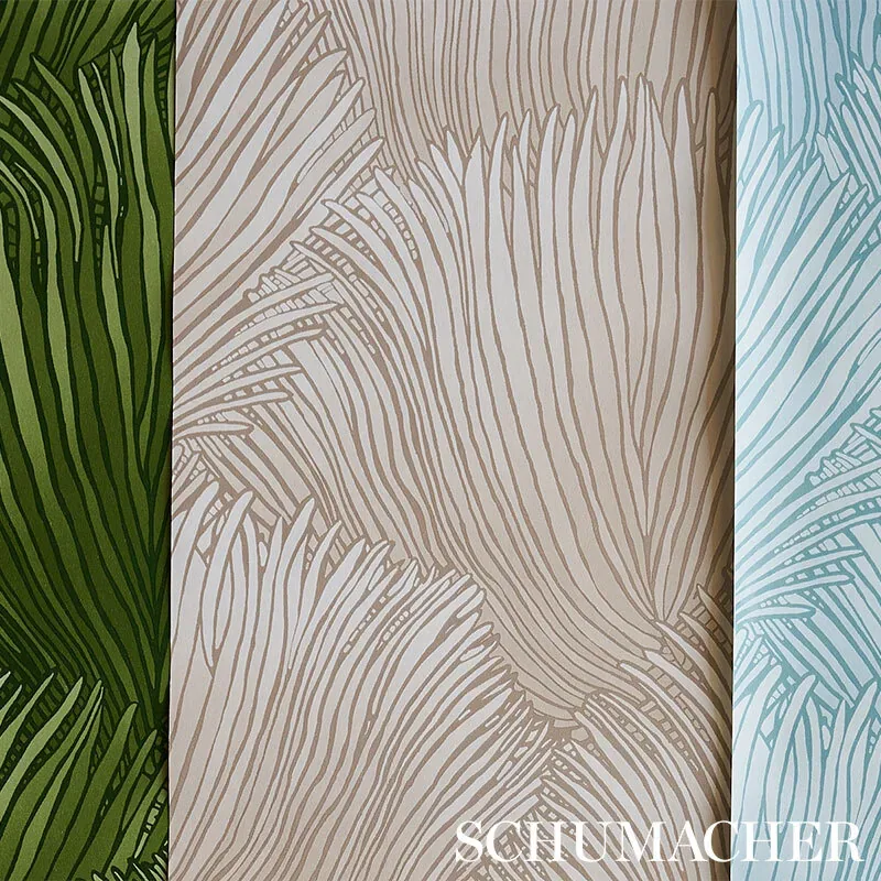 FONDALE GREEN Schumacher Wallpaper wallpaper - SKU 5012652