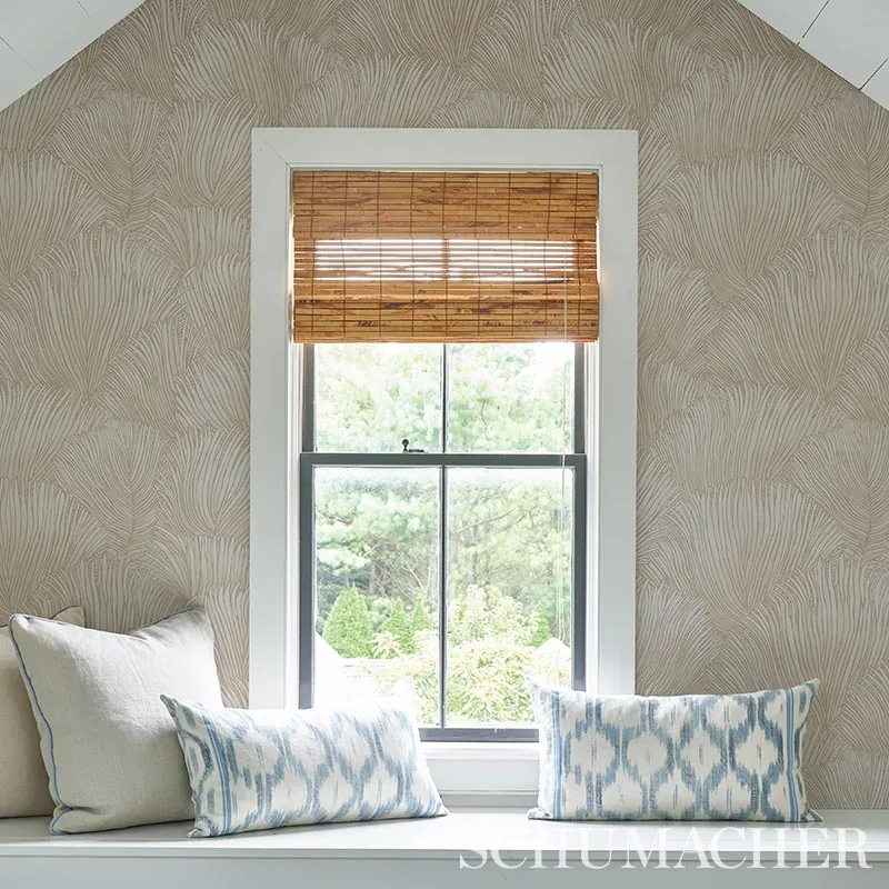 FONDALE IVORY Schumacher Wallpaper wallpaper - SKU 5012650