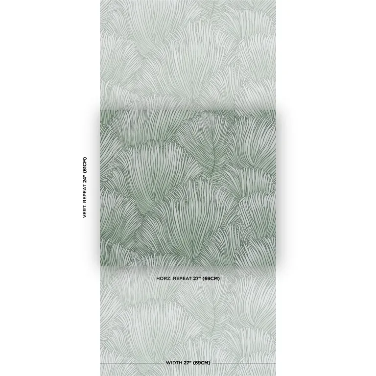 Schumacher FONDALE wallpaper, color MINERAL, SKU 5012655