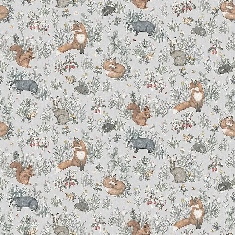 Schumacher FOREST FRIENDS MURAL wallpaper