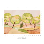 FOREST HILLS PANEL SET - SUNSET Schumacher Wallpaper | Wallp FOREST HILLS PANEL SET SUNSET Schumacher Wallpaper wallpaper - SKU 5014651