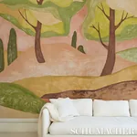 FOREST HILLS PANEL SET - SUNSET Schumacher Wallpaper | Wallp FOREST HILLS PANEL SET SUNSET Schumacher Wallpaper wallpaper - SKU 5014651
