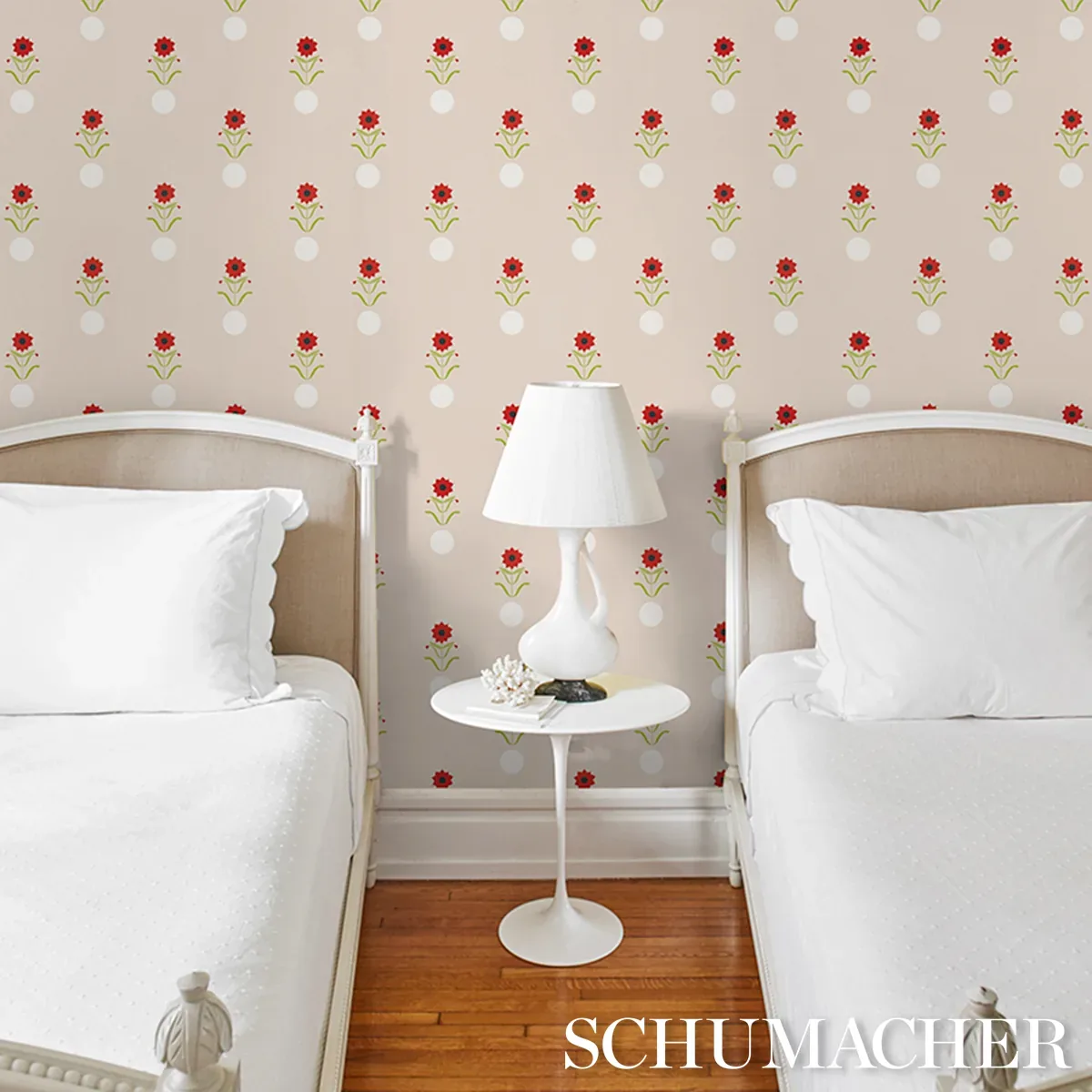 FORGET ME DOTS NEUTRAL Schumacher Wallpaper wallpaper - SKU 5015880