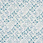 FRANCES SCALLOP FLORAL - BLUES Schumacher Wallpaper | Wallpa FRANCES SCALLOP FLORAL BLUES Schumacher Wallpaper wallpaper - SKU 5015962