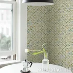 FRANCES SCALLOP FLORAL - DOCUMENT Schumacher Wallpaper | Wal FRANCES SCALLOP FLORAL DOCUMENT Schumacher Wallpaper wallpaper - SKU 5015961