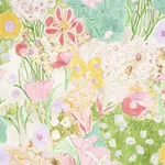 FRANK'S GARDEN PINK & GREEN Schumacher Wallpaper wallpaper - SKU 5016421