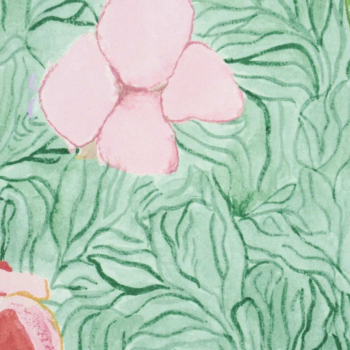 FRANK'S GARDEN PINK & GREEN Schumacher Wallpaper wallpaper - SKU 5016421