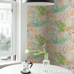 FRANK'S GARDEN PINK & GREEN Schumacher Wallpaper wallpaper - SKU 5016421