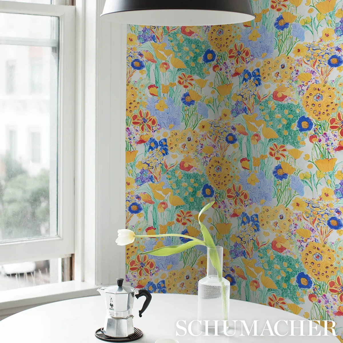 FRANK'S GARDEN - PRIMARY Schumacher Wallpaper | Wallpaper Tw FRANK'S GARDEN PRIMARY Schumacher Wallpaper wallpaper - SKU 5016420
