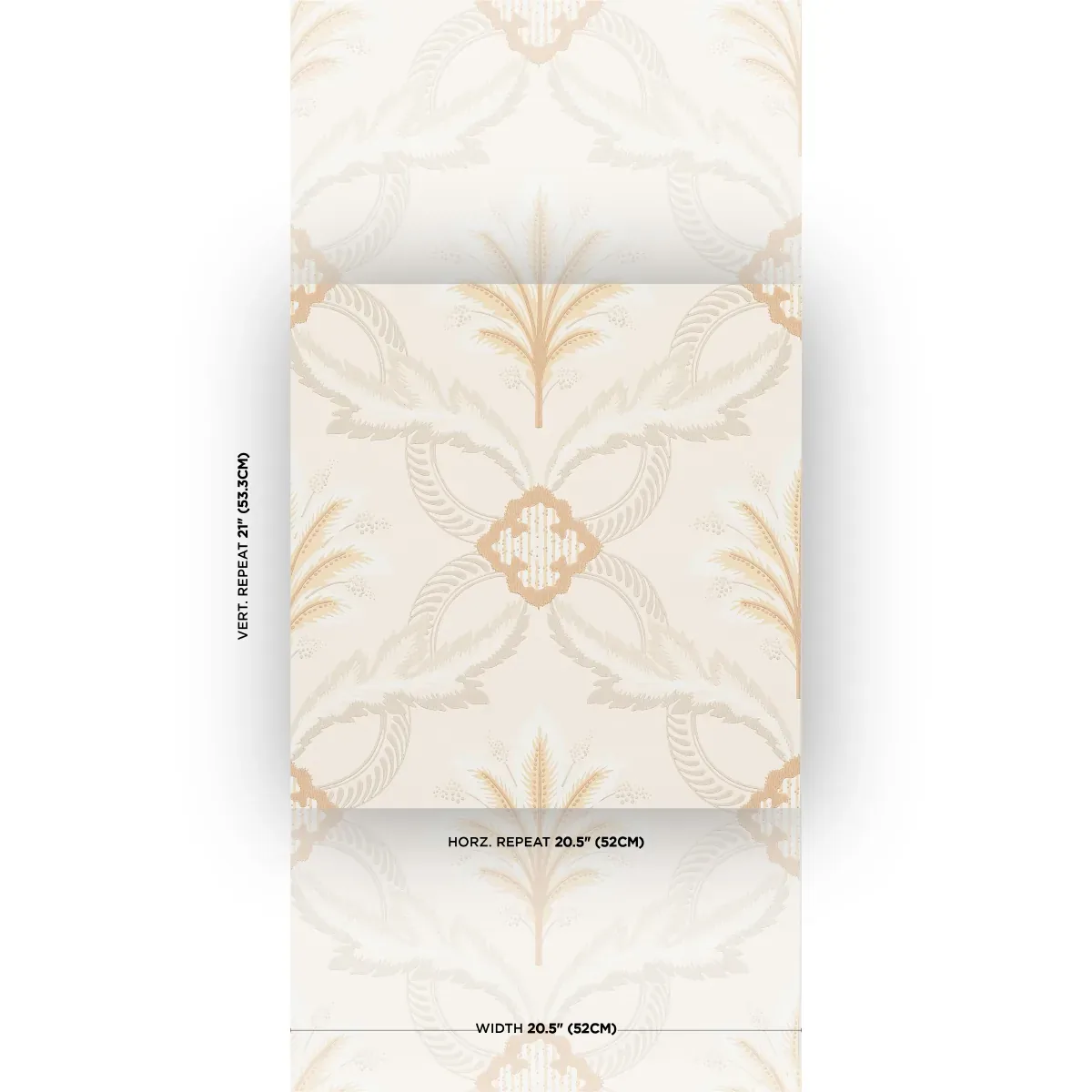 FRONT WALTZ GREY & GOLD Schumacher Wallpaper wallpaper - SKU 5013151