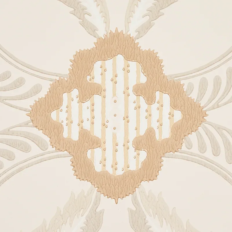 FRONT WALTZ GREY & GOLD Schumacher Wallpaper wallpaper - SKU 5013151
