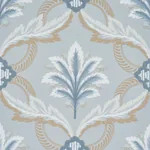 FRONT WALTZ LIGHT BLUE Schumacher Wallpaper wallpaper - SKU 5013152