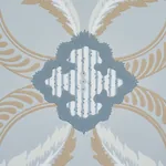 FRONT WALTZ LIGHT BLUE Schumacher Wallpaper wallpaper - SKU 5013152