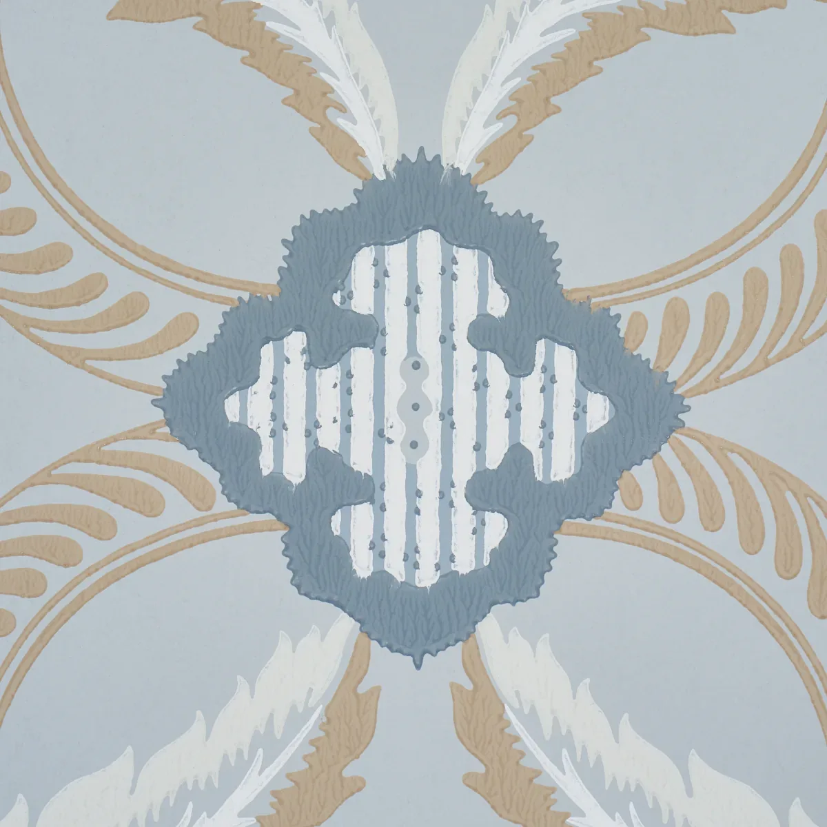 FRONT WALTZ LIGHT BLUE Schumacher Wallpaper wallpaper - SKU 5013152