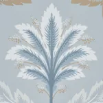 FRONT WALTZ LIGHT BLUE Schumacher Wallpaper wallpaper - SKU 5013152