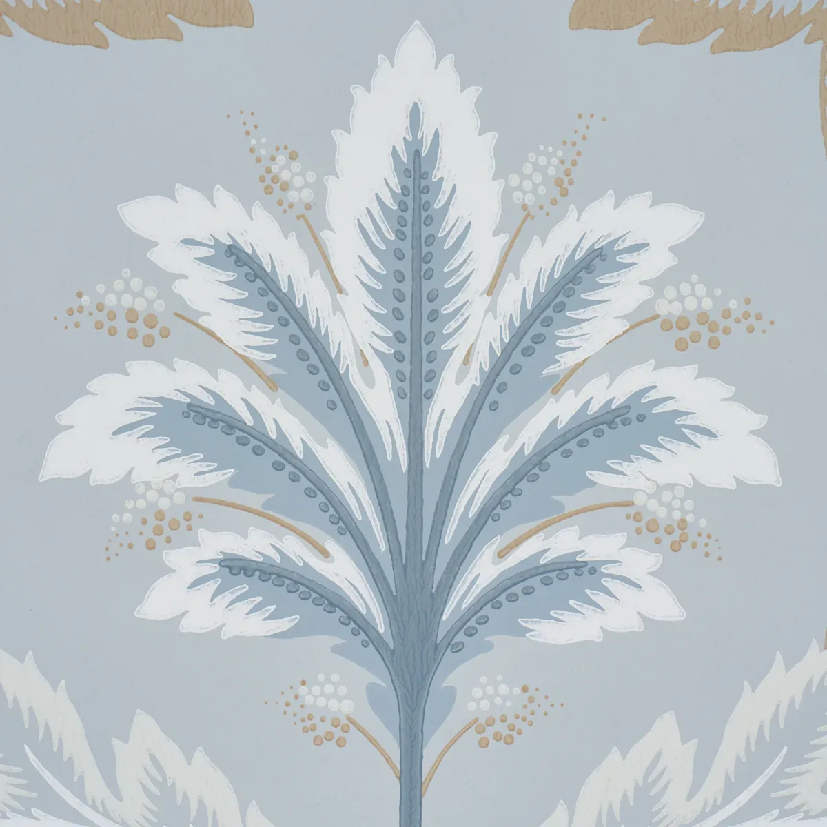 FRONT WALTZ LIGHT BLUE Schumacher Wallpaper wallpaper - SKU 5013152