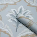 FRONT WALTZ LIGHT BLUE Schumacher Wallpaper wallpaper - SKU 5013152