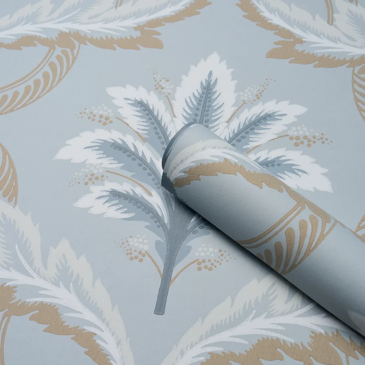 FRONT WALTZ LIGHT BLUE Schumacher Wallpaper wallpaper - SKU 5013152