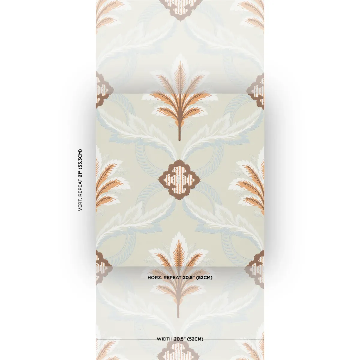 FRONT WALTZ SAGE Schumacher Wallpaper wallpaper - SKU 5013150
