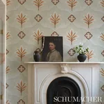 FRONT WALTZ SAGE Schumacher Wallpaper wallpaper - SKU 5013150