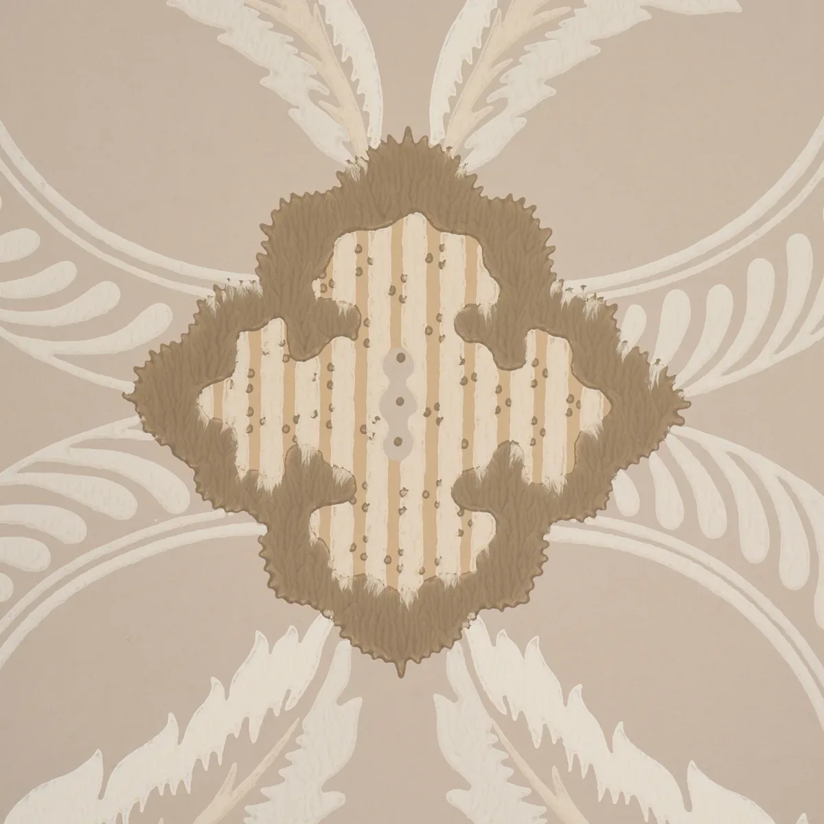 FRONT WALTZ TAUPE Schumacher Wallpaper wallpaper - SKU 5013153