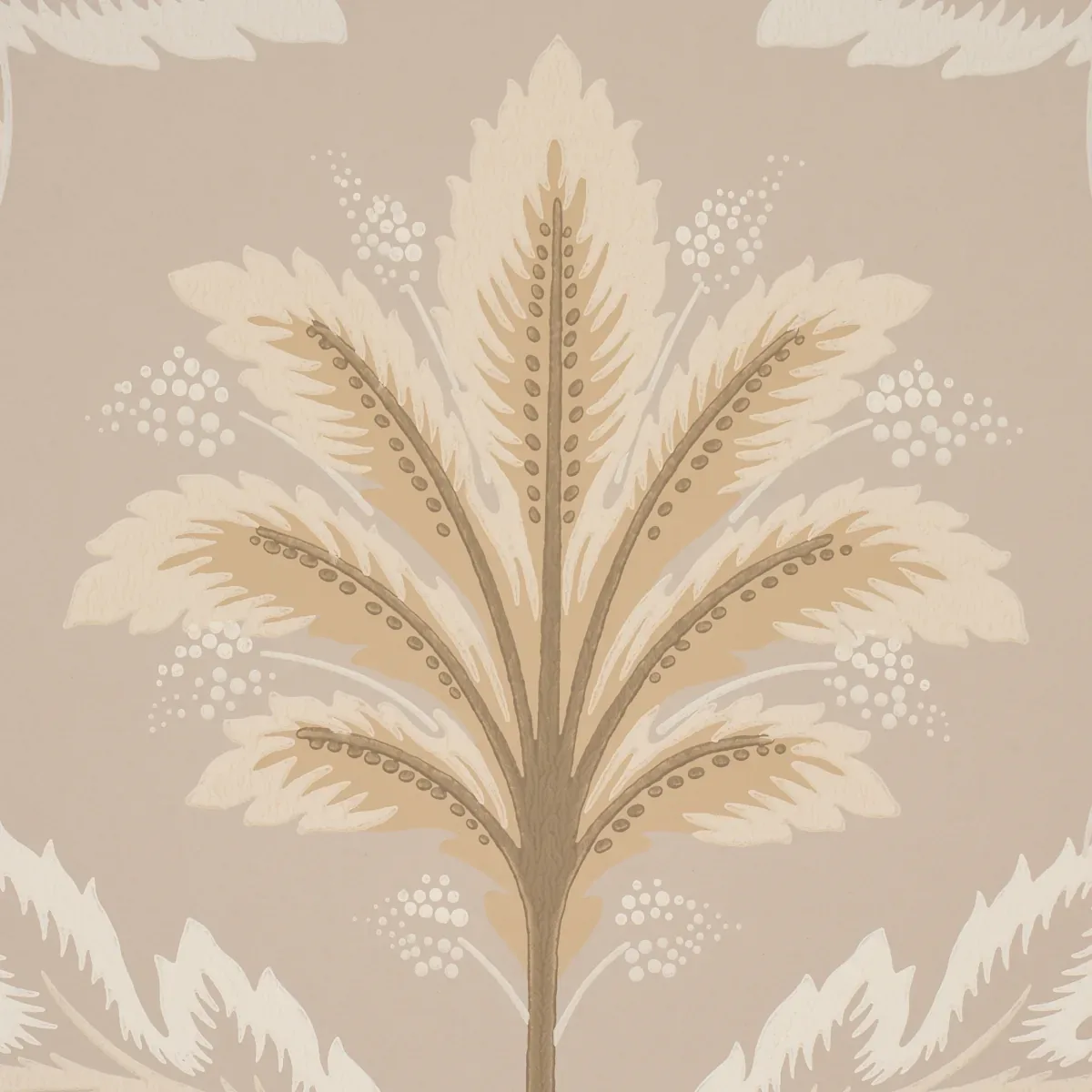 FRONT WALTZ TAUPE Schumacher Wallpaper wallpaper - SKU 5013153