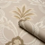 FRONT WALTZ TAUPE Schumacher Wallpaper wallpaper - SKU 5013153