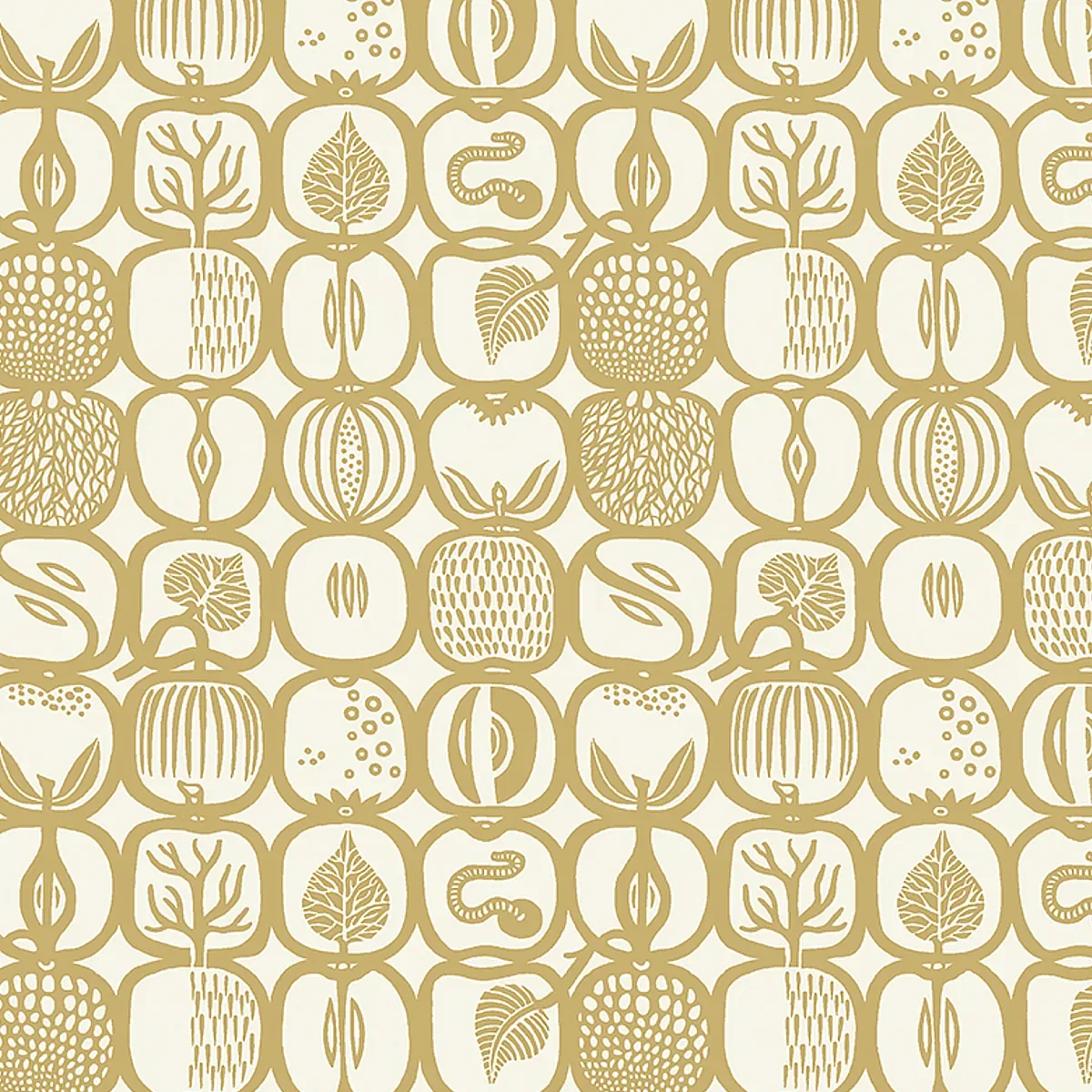 FRUKTLÅDA OCHRE Schumacher Wallpaper wallpaper - SKU 1972