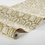 FRUKTLÅDA - OCHRE Schumacher Wallpaper | Wallpaper Twins FRUKTLÅDA OCHRE Schumacher Wallpaper wallpaper - SKU 1972