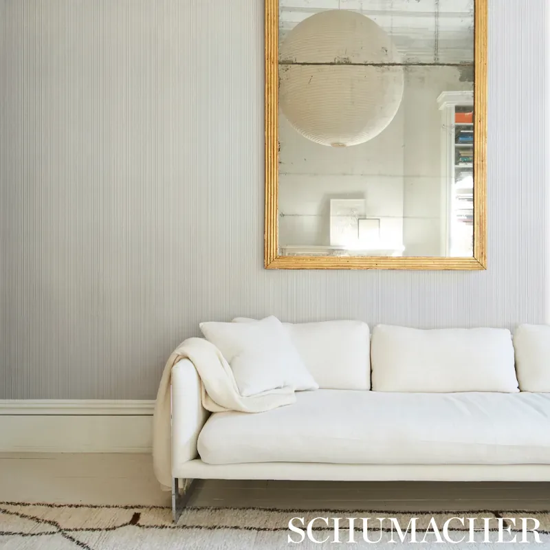 GALVANIZED RIB - IVORY Schumacher Wallpaper | Wallpaper Twin GALVANIZED RIB IVORY Schumacher Wallpaper wallpaper - SKU 5007364