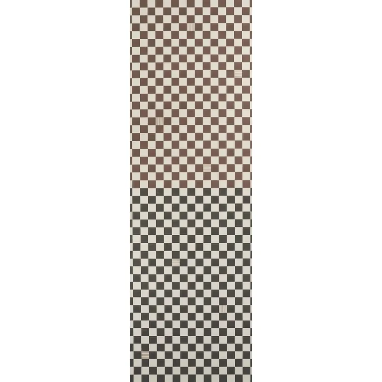 Schumacher Gambit Panel wallpaper, color COCOA & CHARCOAL, SKU 5014263