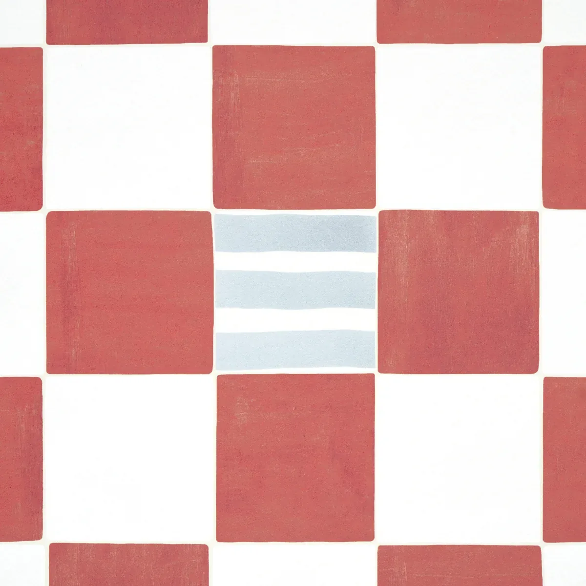 GAMBIT PANEL EARTHY PINK & RED Schumacher Wallpaper wallpaper - SKU 5014265