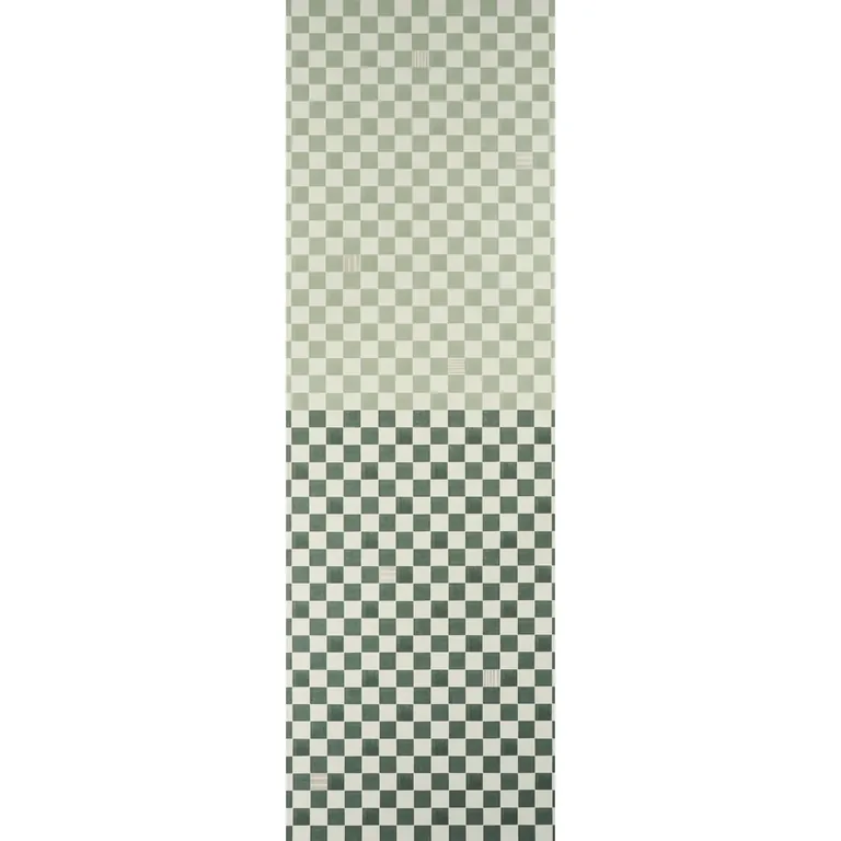 Schumacher Gambit Panel wallpaper, color SAGE & DEEP GREEN, SKU 5014262