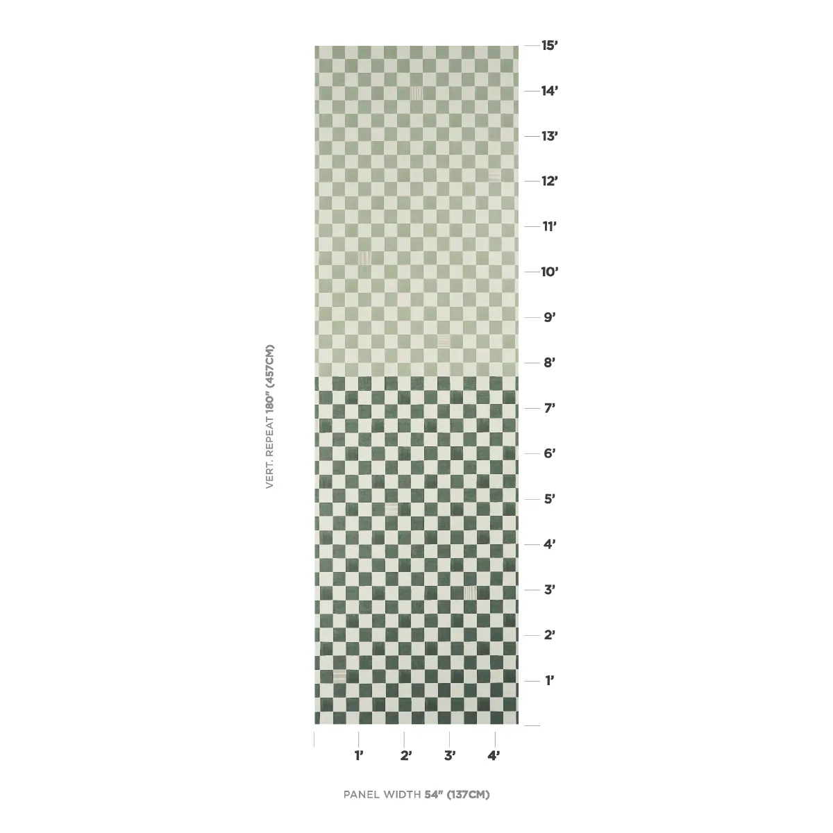 Gambit Panel SAGE & DEEP GREEN Schumacher Wallpaper wallpaper - SKU 5014262