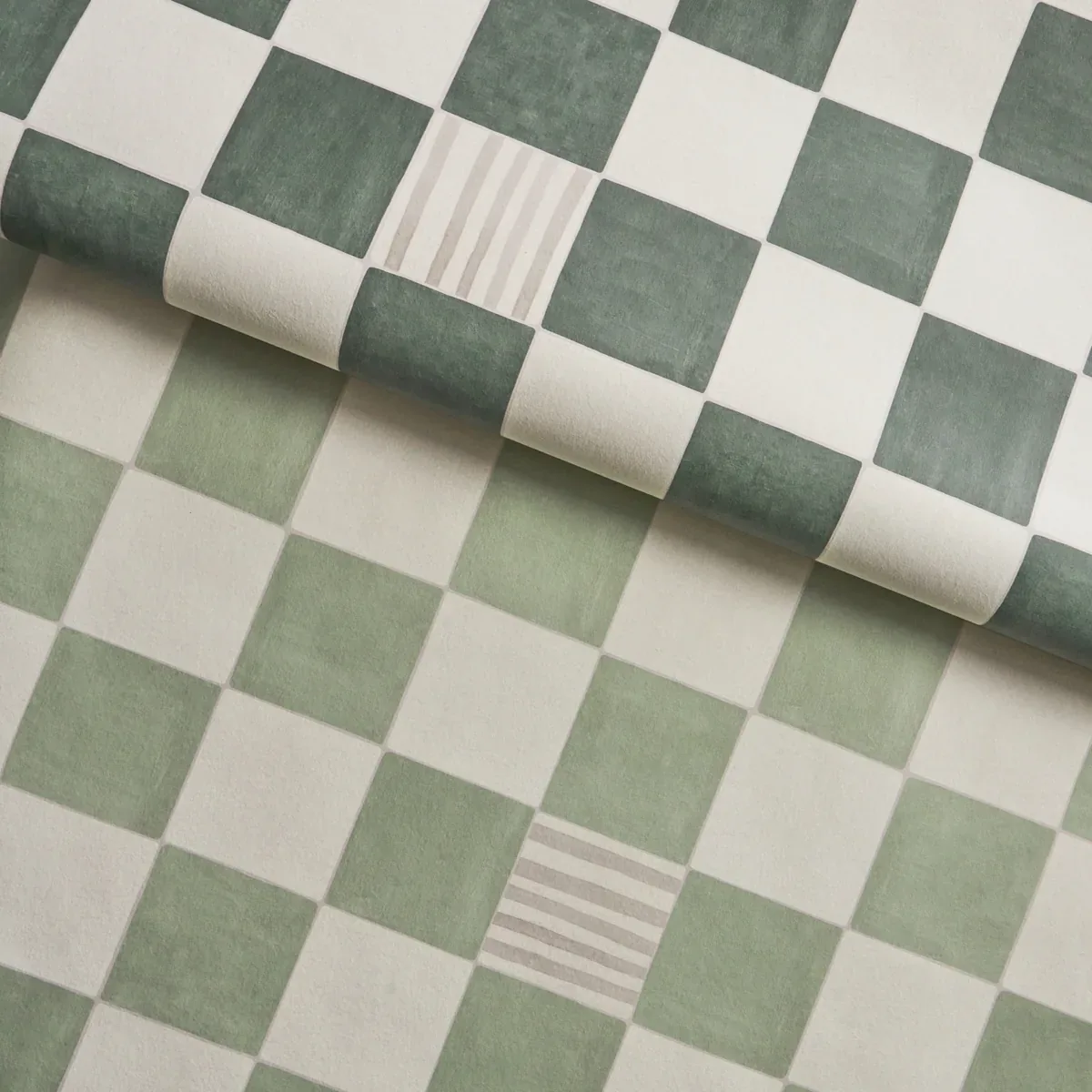 Gambit Panel SAGE & DEEP GREEN Schumacher Wallpaper wallpaper - SKU 5014262