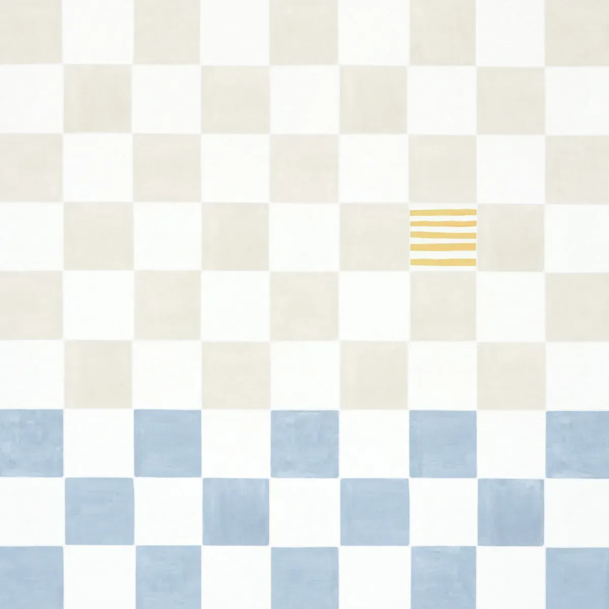 GAMBIT PANEL SAND & SOFT BLUE Schumacher Wallpaper wallpaper - SKU 5014264